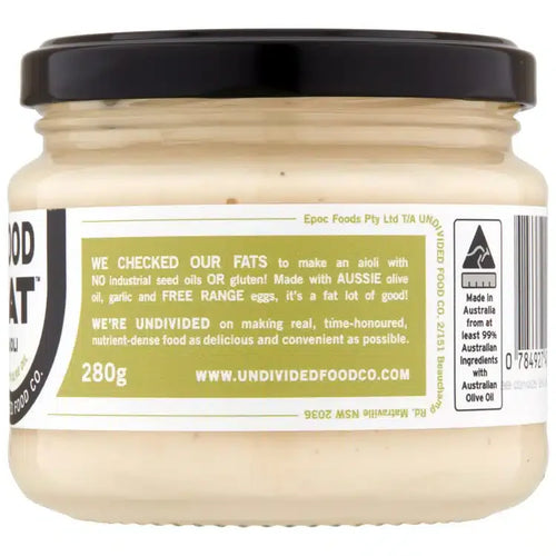 Aioli 280g Good Fat Undivided Food Co