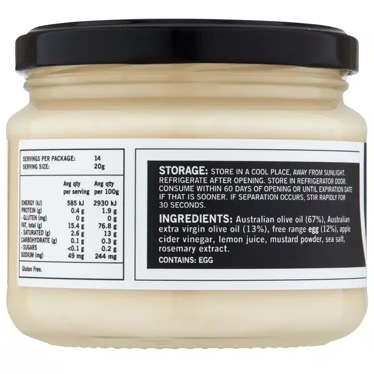 Mayo 280g Good Fat Undivided Food Co