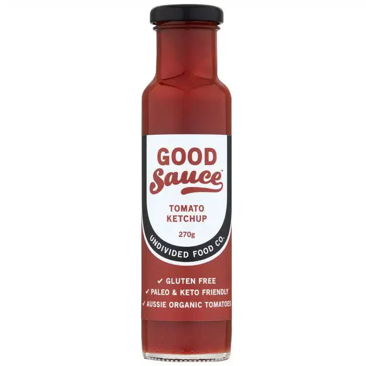 Tomato Ketchup 270g Good Sauce Undivided Food Co