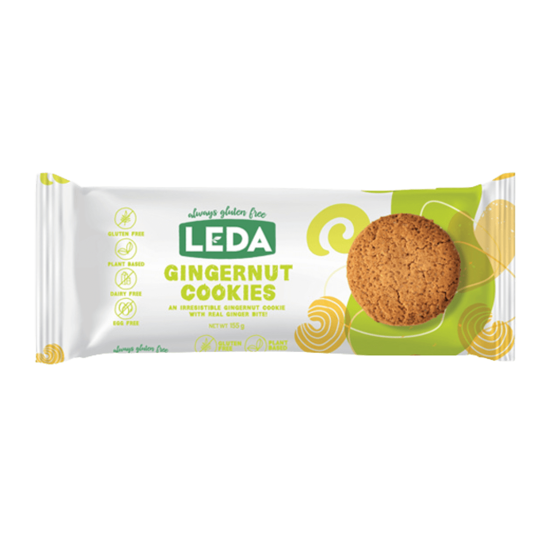 Gingernut Gluten Free Cookies 155gm Leda