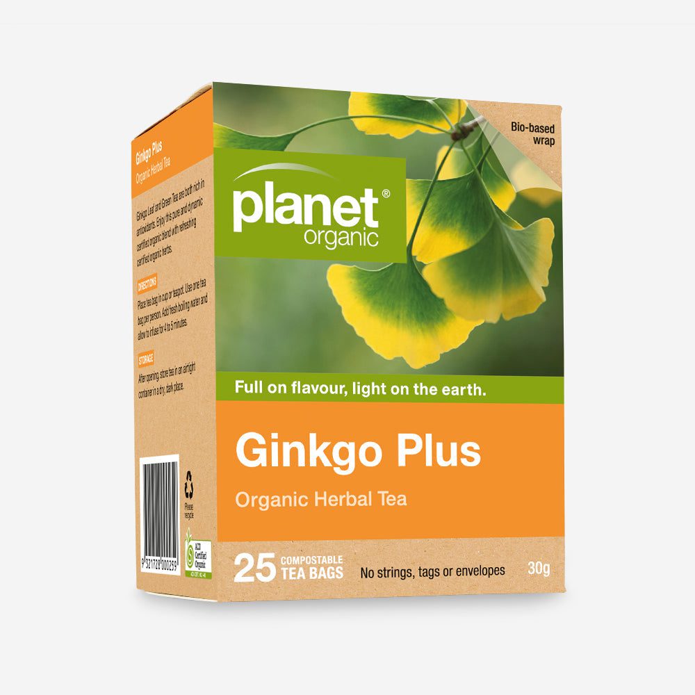 Ginkgo Plus Tea 25bags Planet Organic