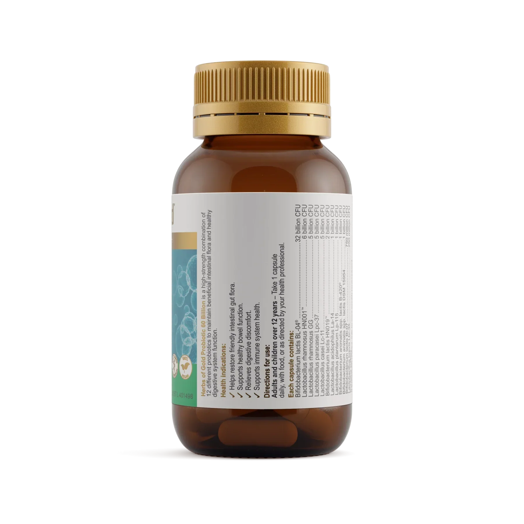 Probiotic 60 Billion 60C Herbs of Gold