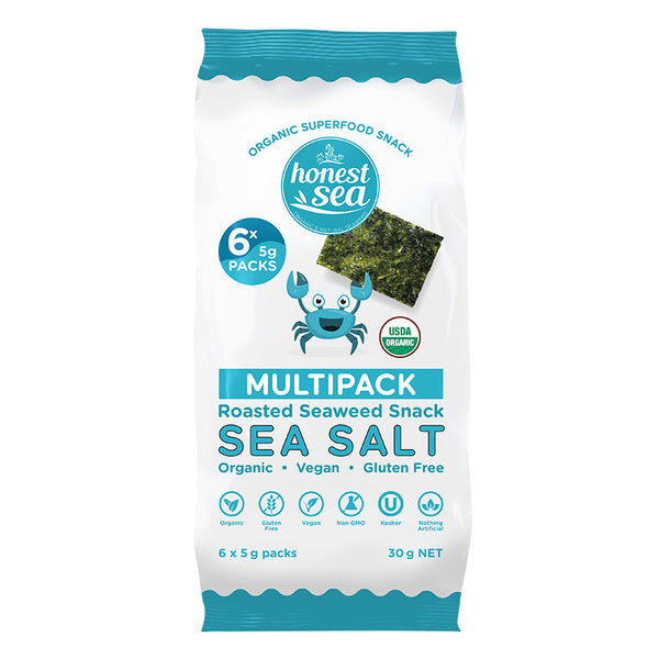 Seaweed Sea Salt Multi Pack 6x5g Honest Sea
