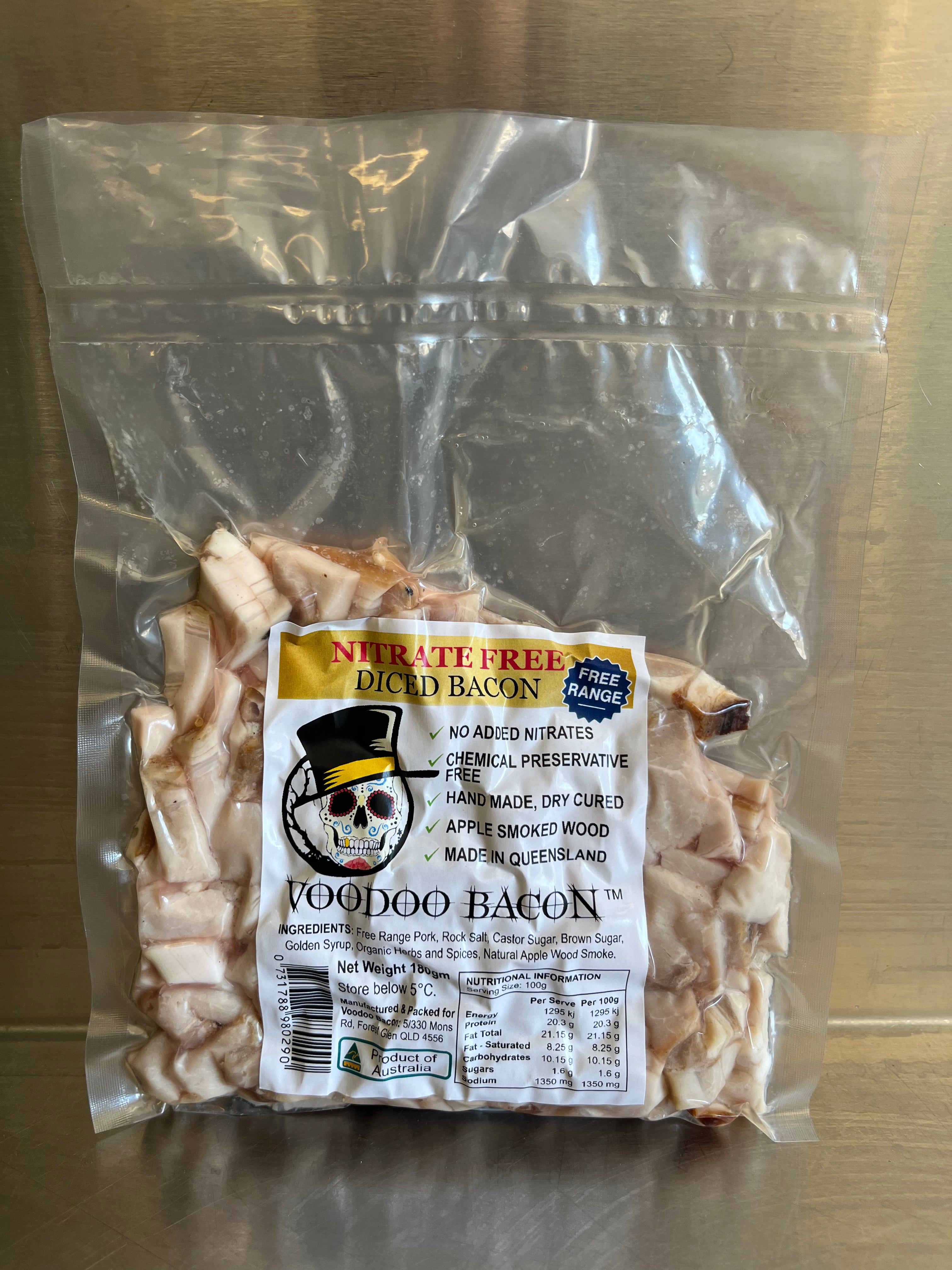 Diced Bacon 180g Voodoo Bacon