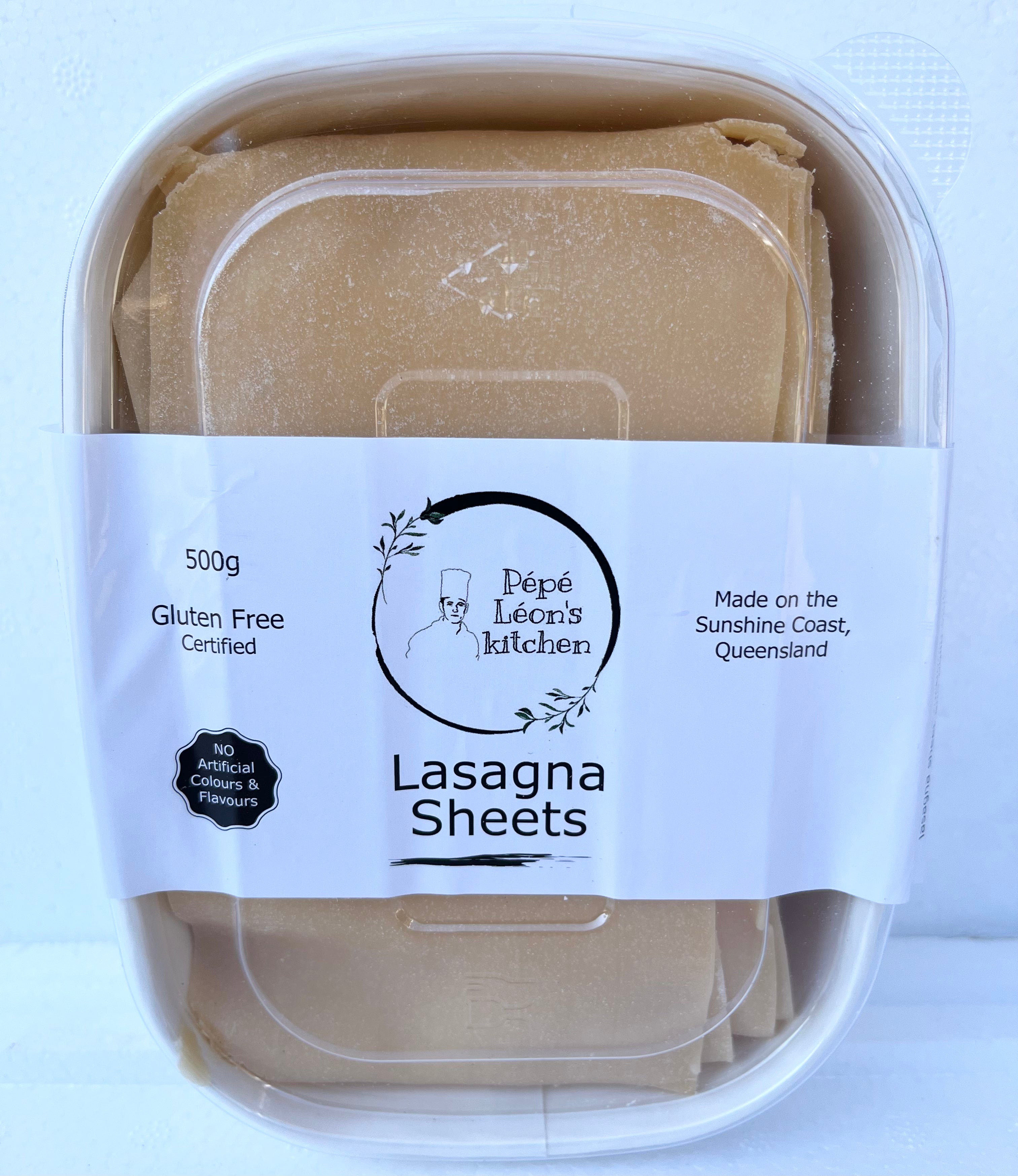 Gluten Free Lasagne Sheets 500g Pepe Leon