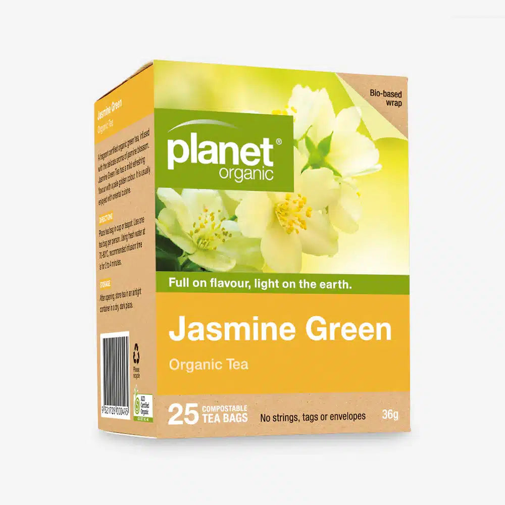 Jasmine Green Tea 25bags Planet Organic