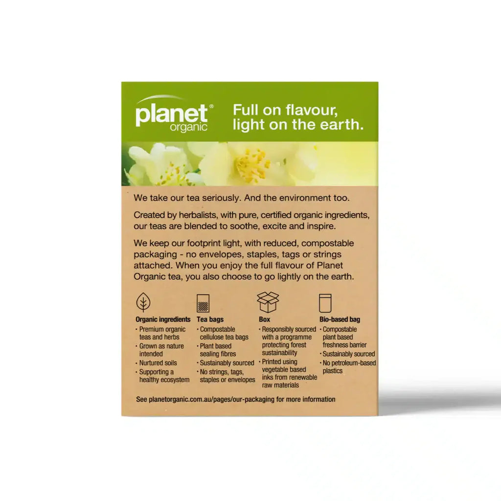 Jasmine Green Tea 25bags Planet Organic