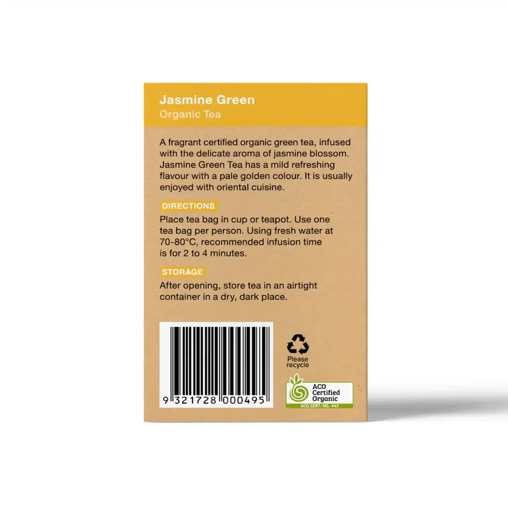Jasmine Green Tea 25bags Planet Organic
