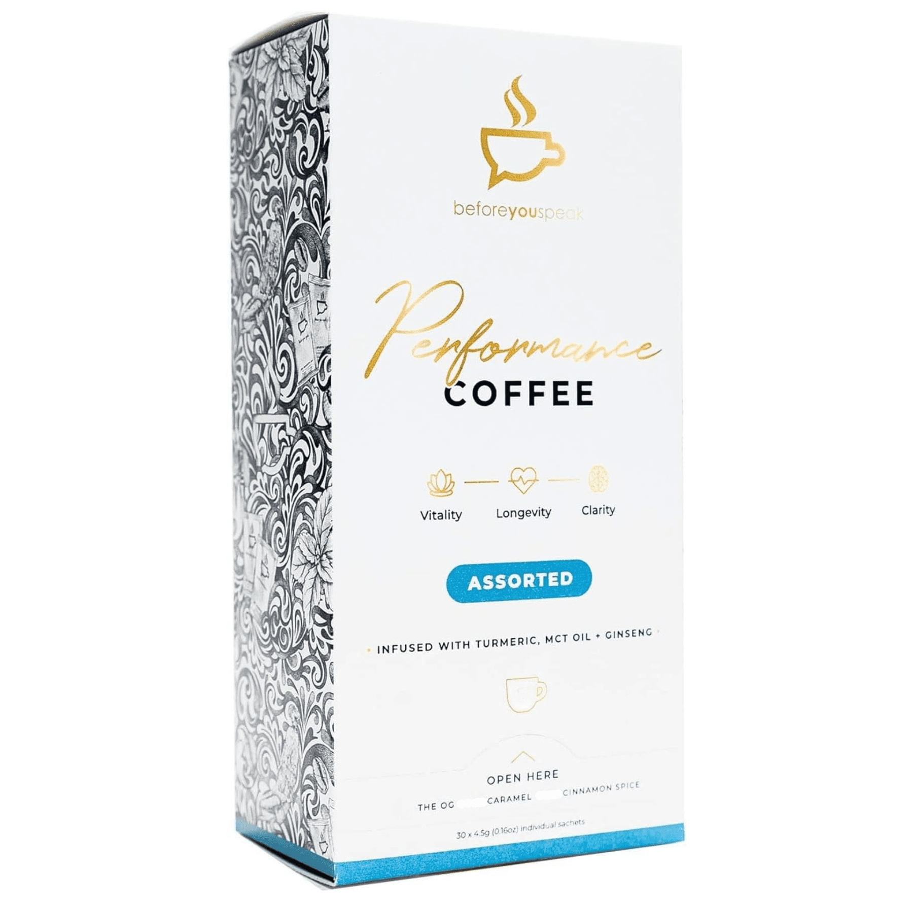 Performance Coffee Assorted 7 Pack 4.5g Before You Speak