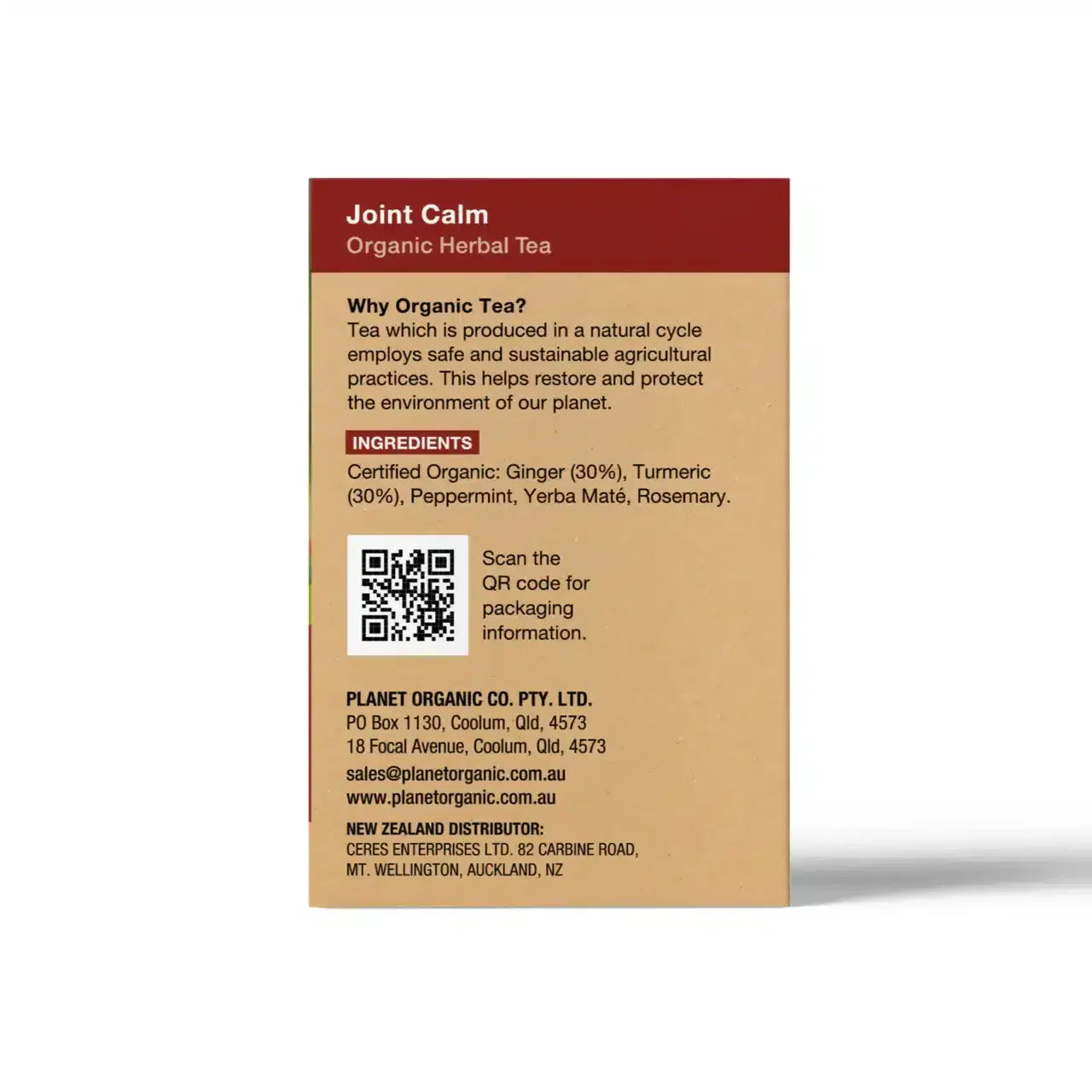 Joint Calm Tea 25Bags Planet Organic