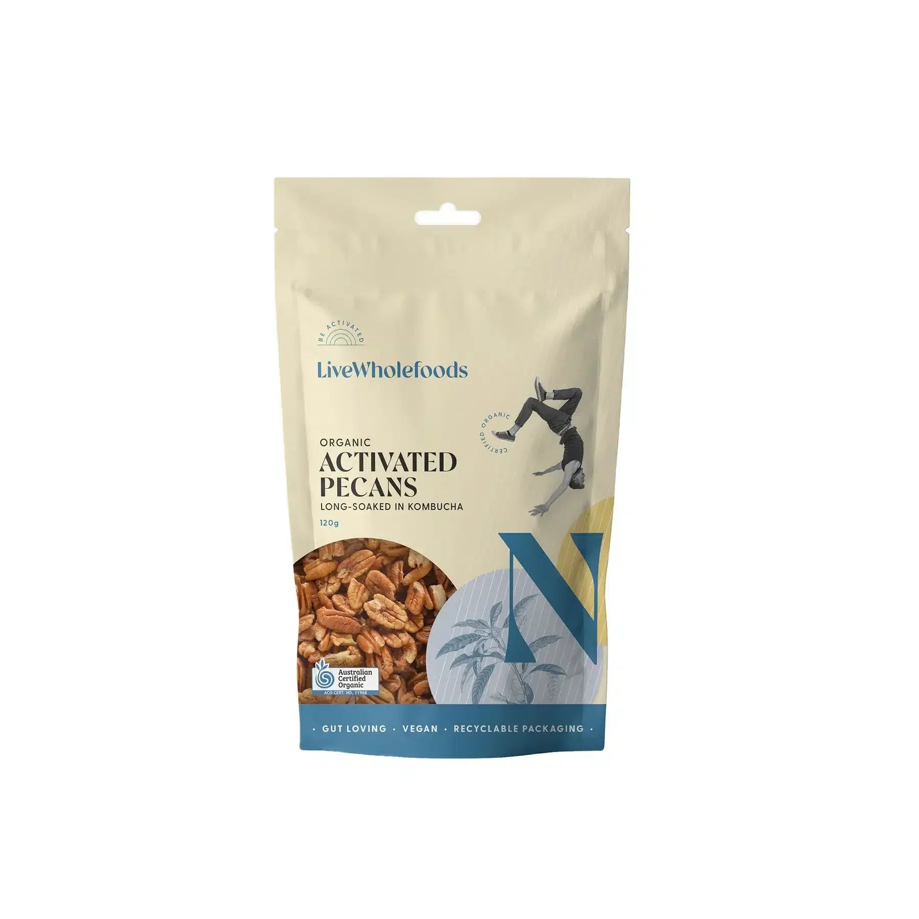 Organic Activated Pecans 120g Live Wholefoods