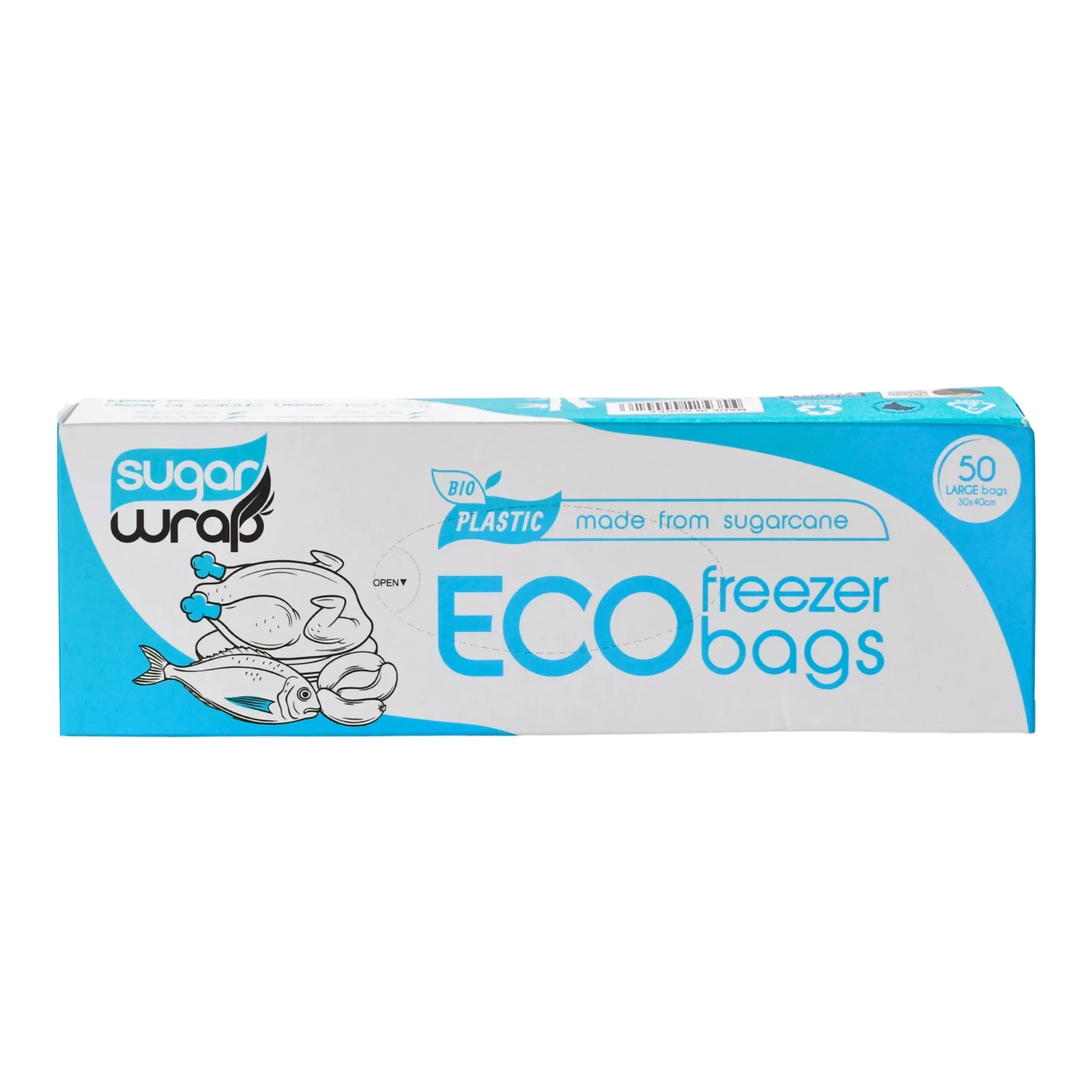 Eco Freezer Bags X50 Large Sugar Wrap