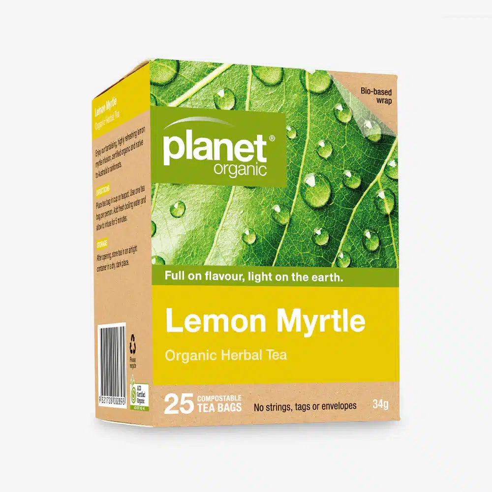 Lemon Myrtle Tea 25bags Planet Organic