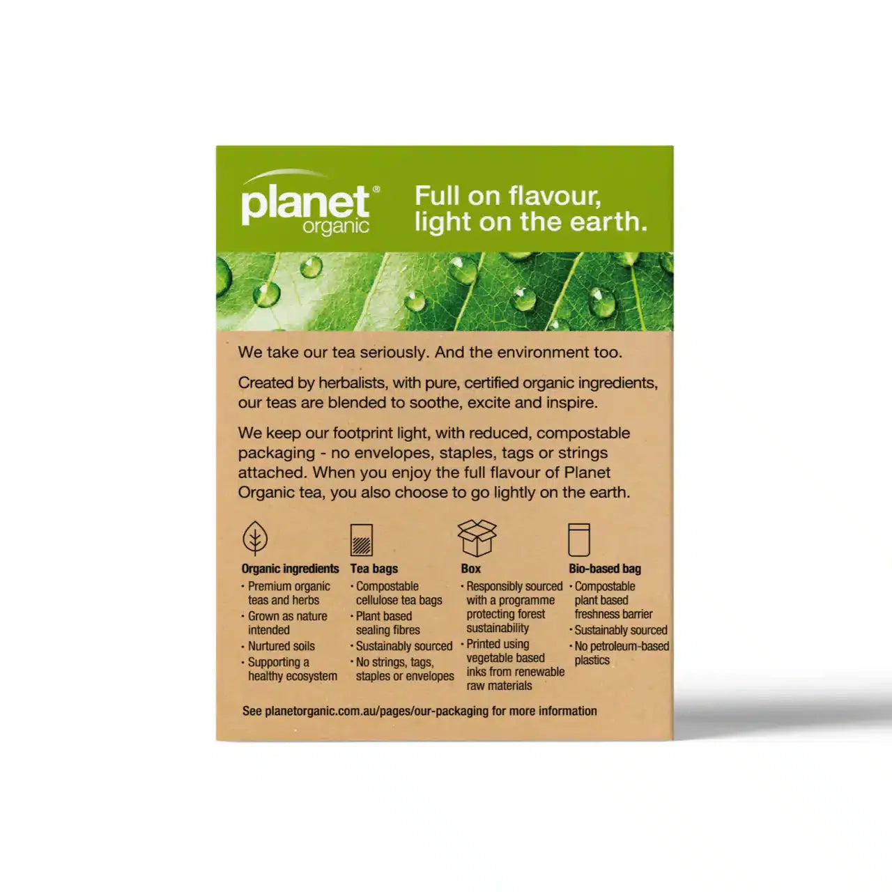 Lemon Myrtle Tea 25bags Planet Organic