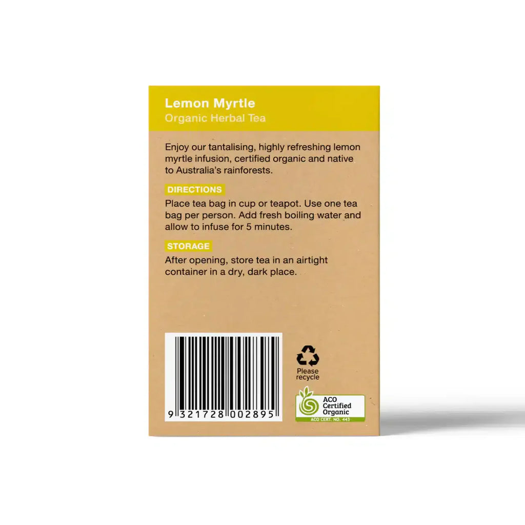 Lemon Myrtle Tea 25bags Planet Organic