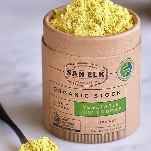 Certified Organic Low FODMAP Vegetable Stock 160g San Elk