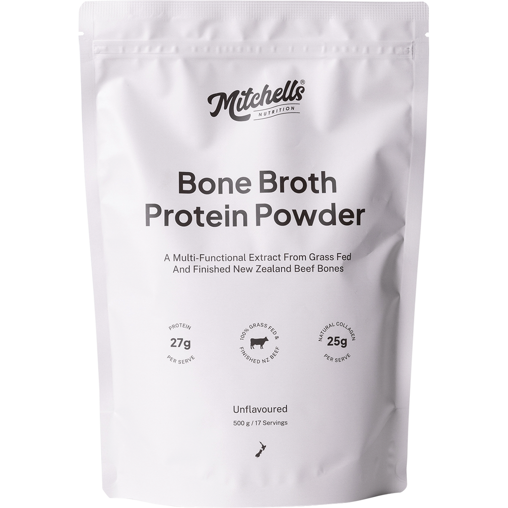 Bone Broth Protein Powder Unflavoured 500g Mitchells Nutrition