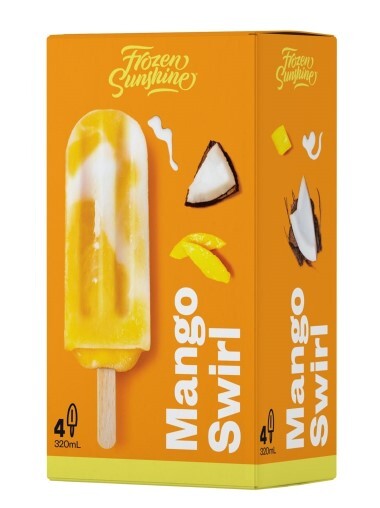 Mango Swirl Iceblock 4pack Frozen Sunshine
