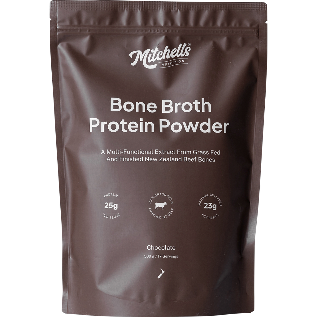 Bone Broth Protein Powder Chocolate 500g Mitchells Nutrition