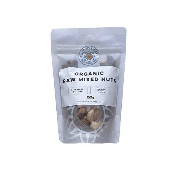 Organic Raw Mixed Nuts 150g Love My Earth