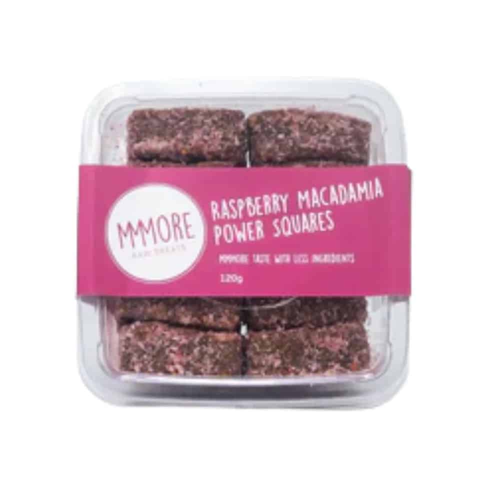 Raspberry Macadamia Power Squares 120g Mmmore