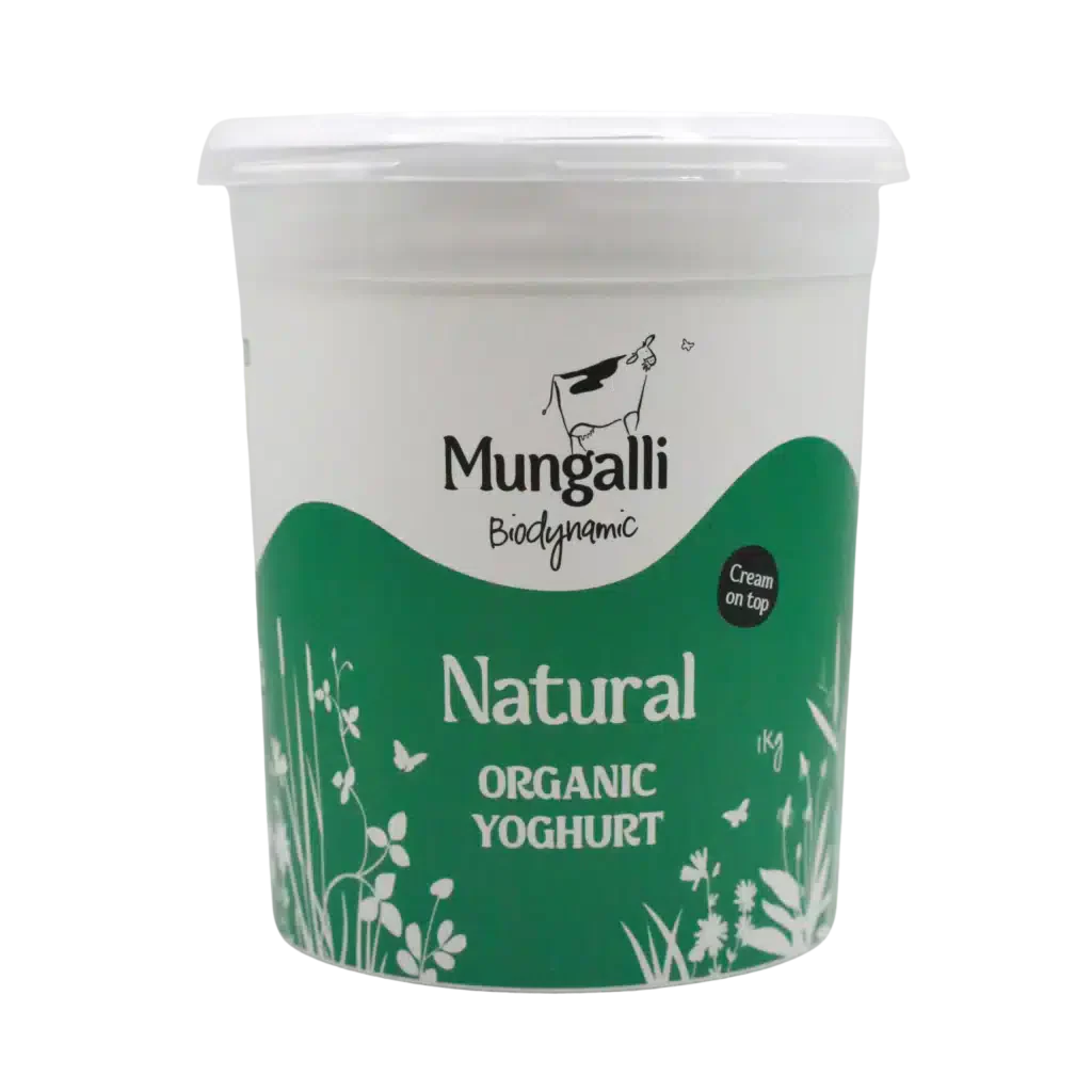 Natural Yoghurt 1kg Lactose Free Mungalli