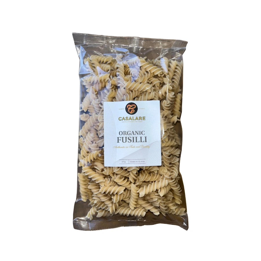 Organic Fusilli Pasta 375g Casalare