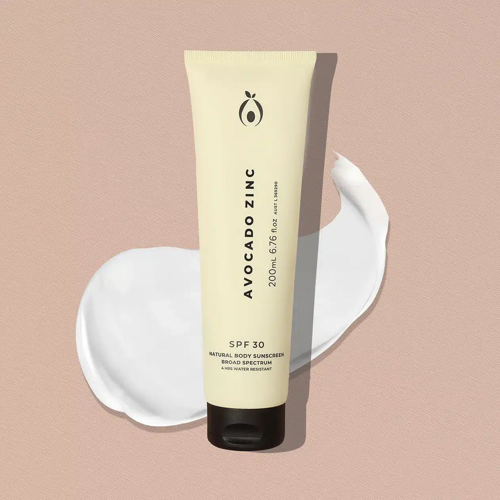 Natural Body Sunscreen 200ml SPF30 Avocado Zinc