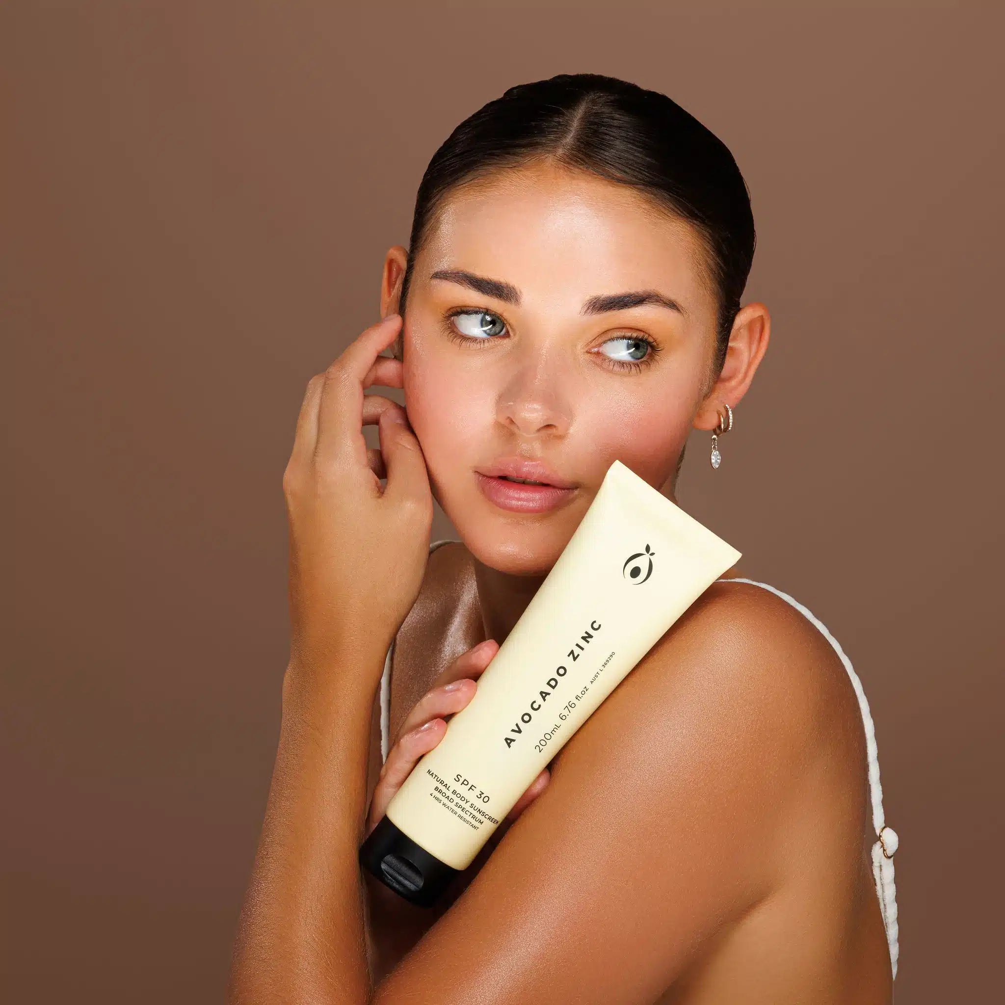 Natural Body Sunscreen 200ml SPF30 Avocado Zinc