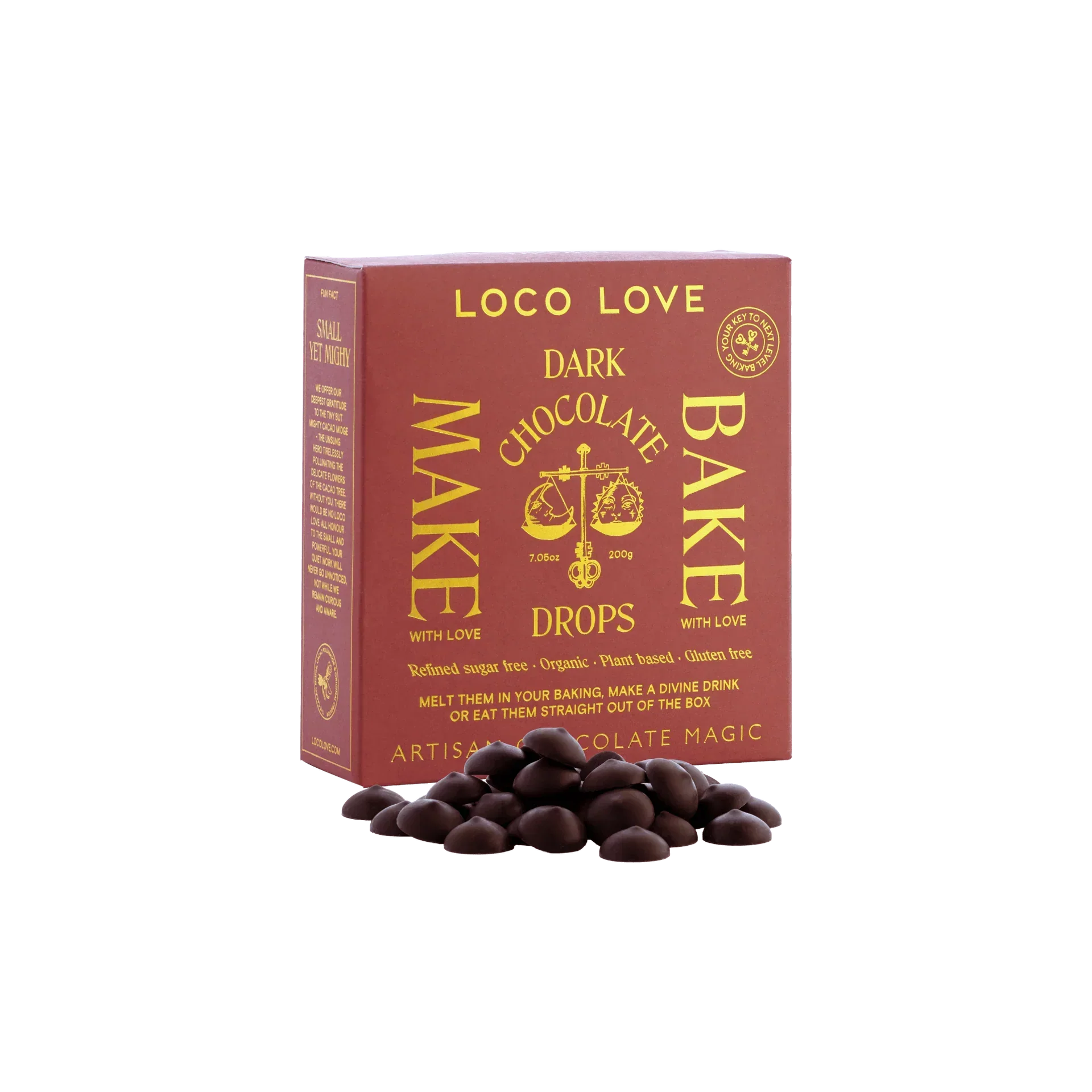 Dark Choc Drops 200g Loco Love