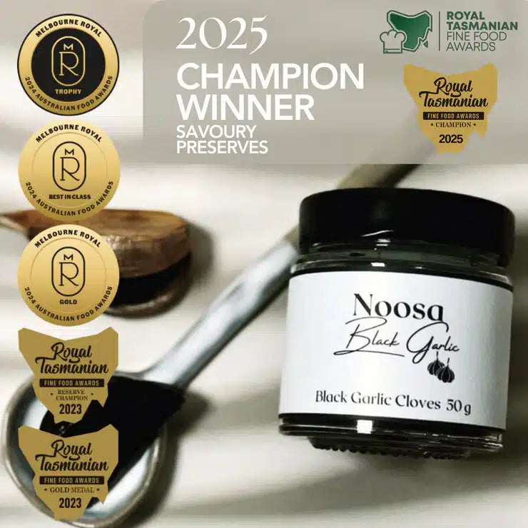 Black Garlic Cloves 50g Noosa Black Garlic