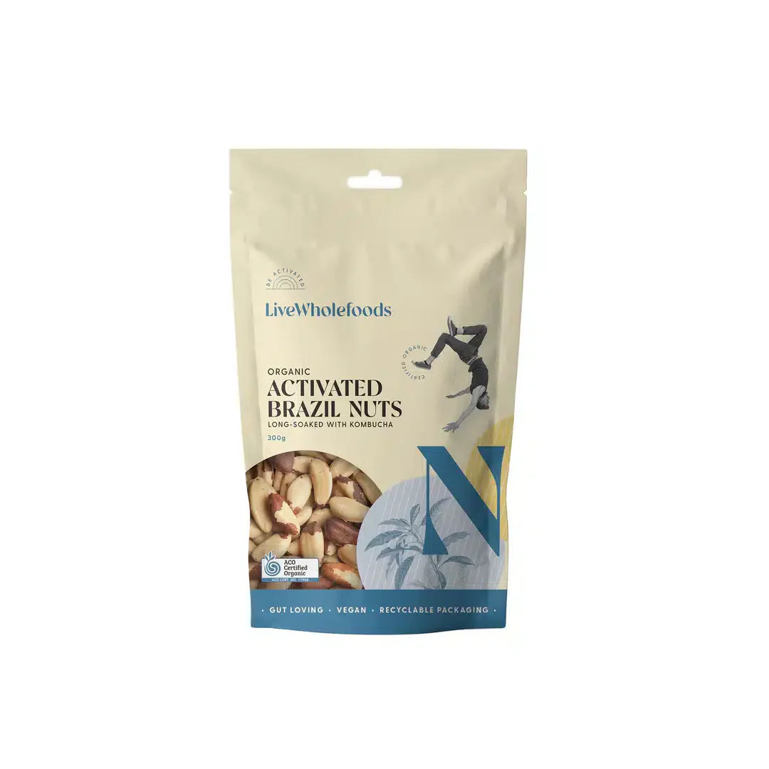 Organic Activated Brazils 120g Live Wholefoods