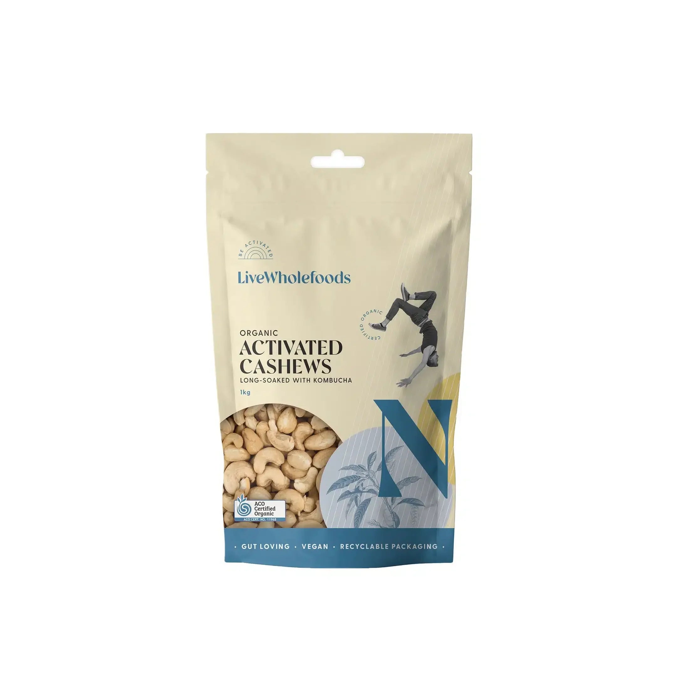 Organic Activated Cashews 120g Live Wholefoods