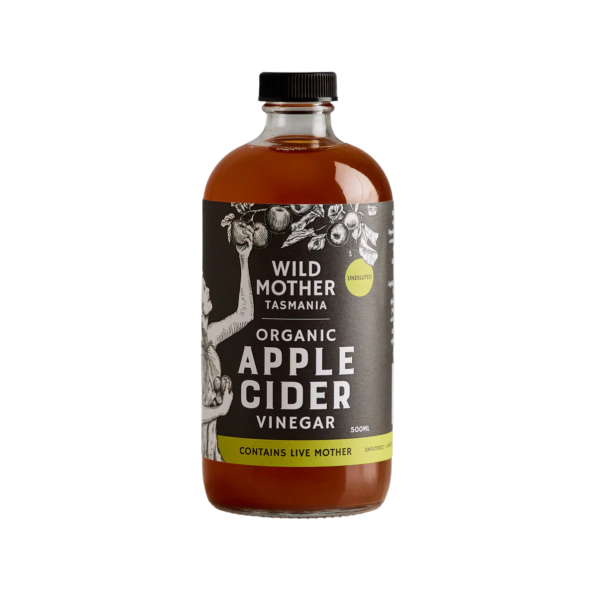 Organic Apple Cider Vinegar 500ml Wild Mother