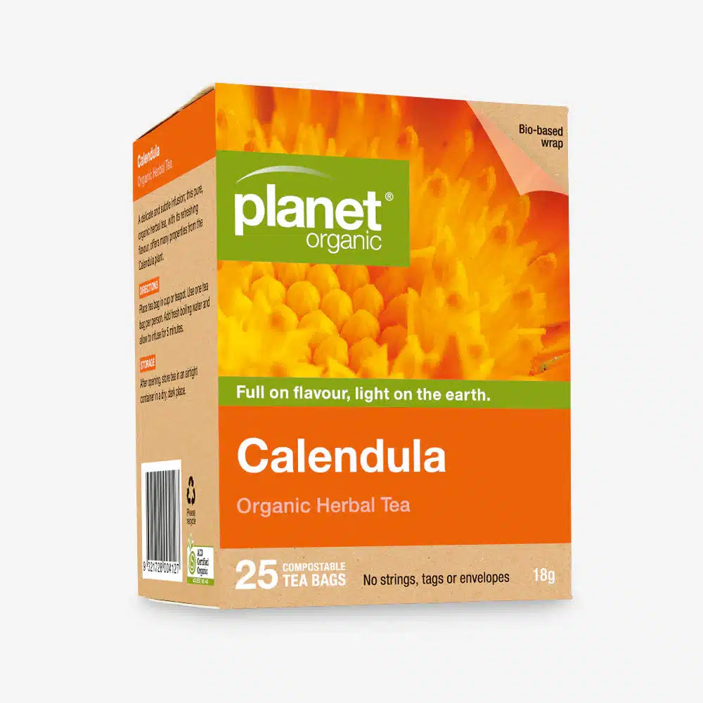 Organic Calendula Herbal Tea 25 teabags Planet Organic