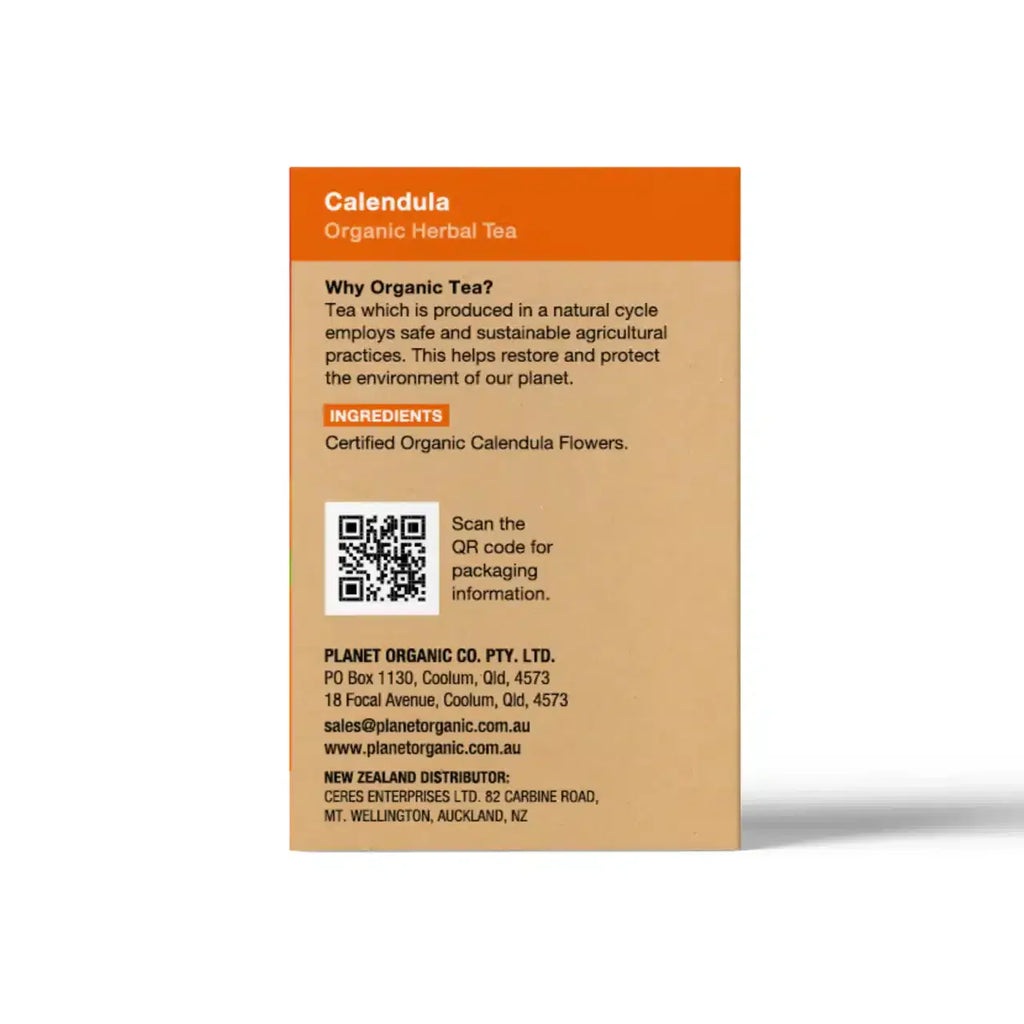 Organic Calendula Herbal Tea 25 teabags Planet Organic