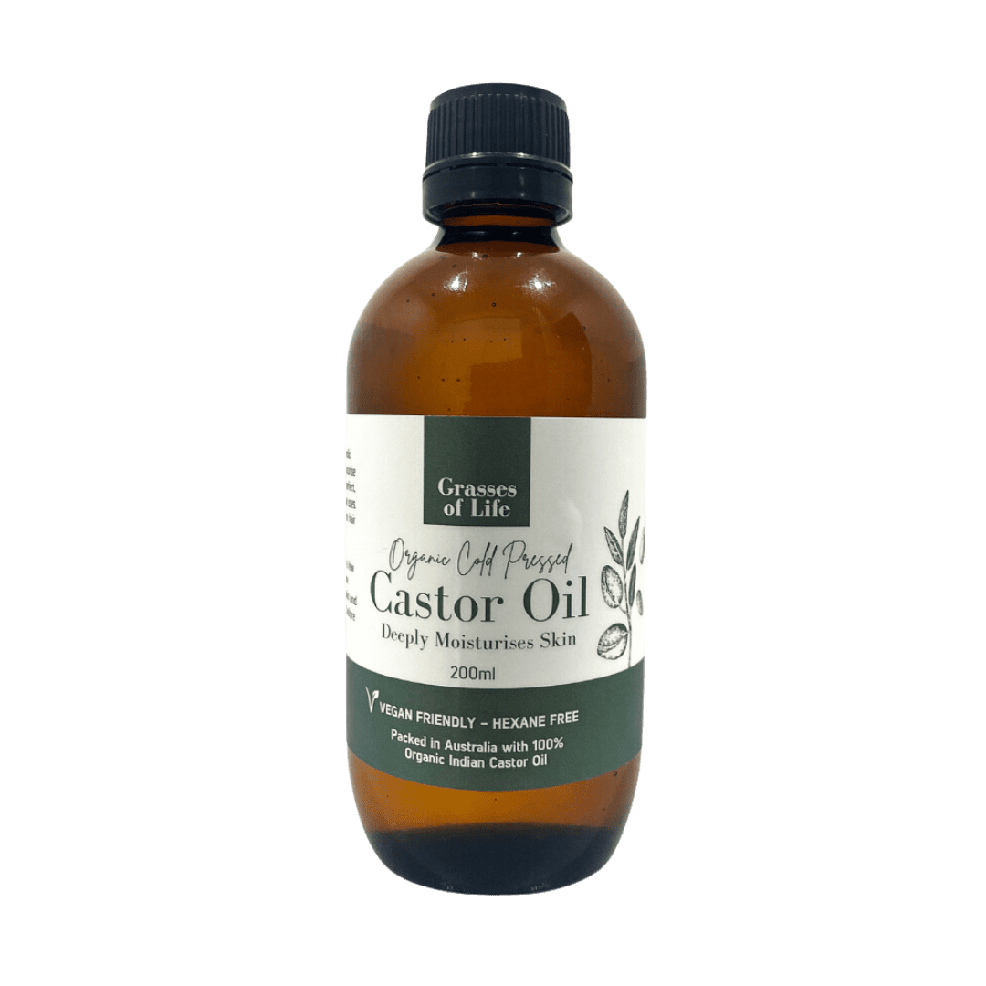 Cold Pressed Castor Oil 200ml Grasses Of Life