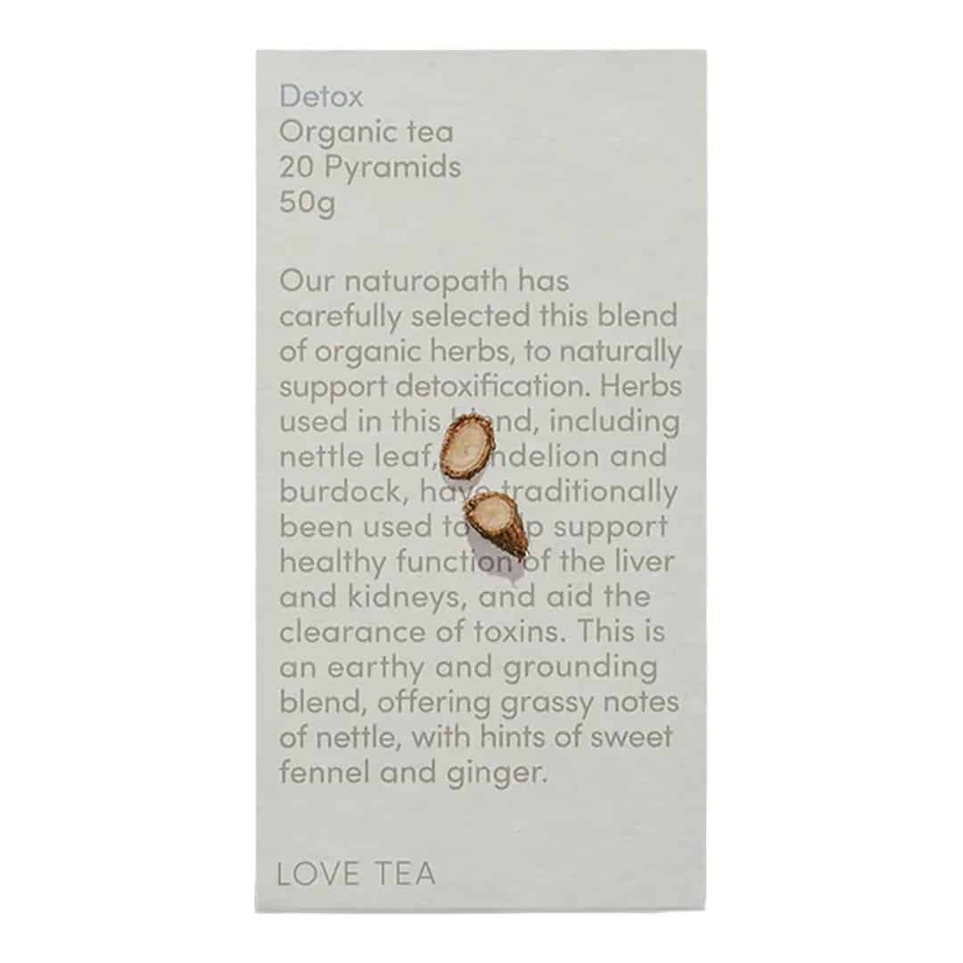 Organic Detox Tea x20 Pyramids Love Tea