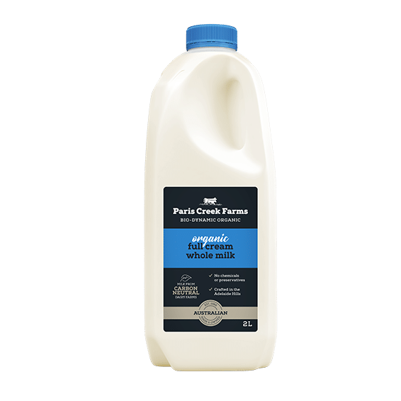 Organic Full Cream Milk 2L Purple Paris Creek
