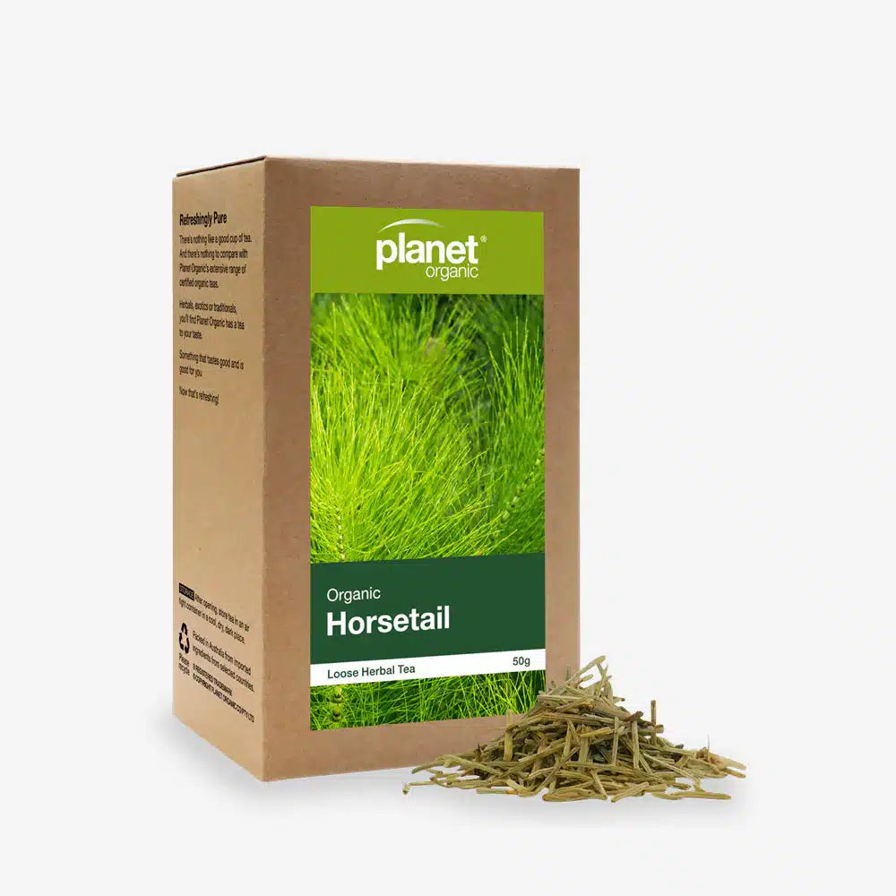 Organic Herbal Horsetail Loose Leaf Tea 50g Planet Organic
