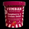 Organic Raspberry & Cream Swirl Tub 480ml Yumbar
