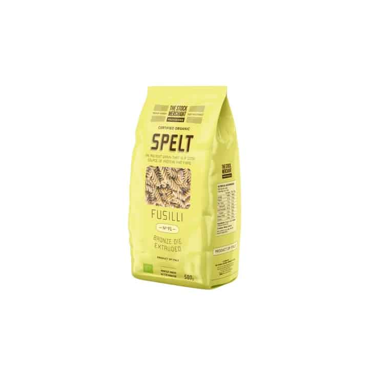 Organic Spelt Fusilli Pasta 500g The Stock Merchant