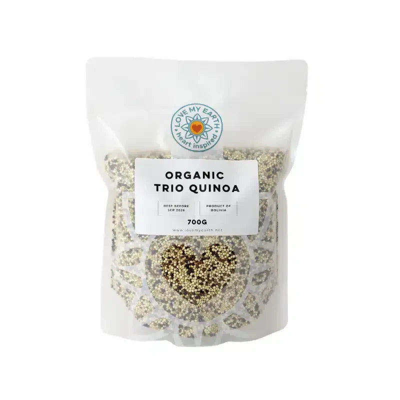 Organic Tri Coloured Quinoa 700g Love My Earth