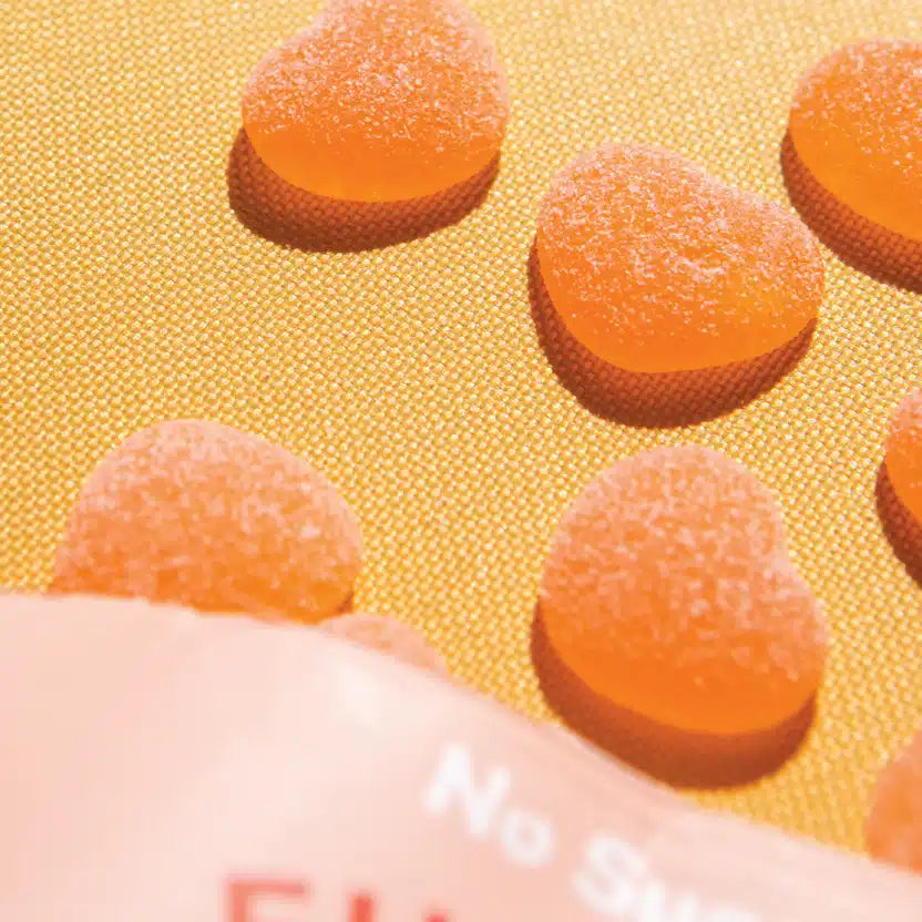 Sour Peach Hearts 50g Funday