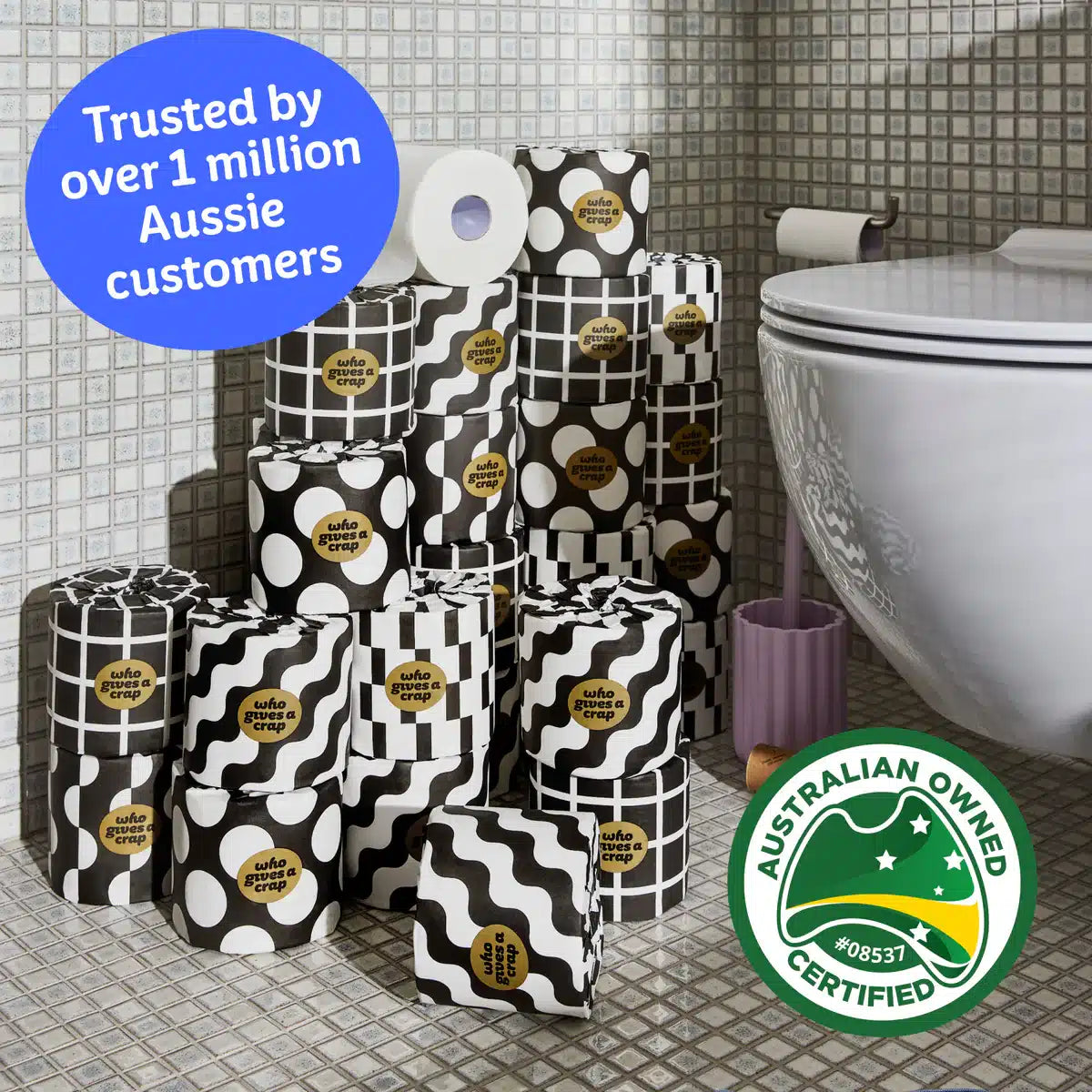 6 Pack Bamboo Toilet Paper Who Gives A Crap