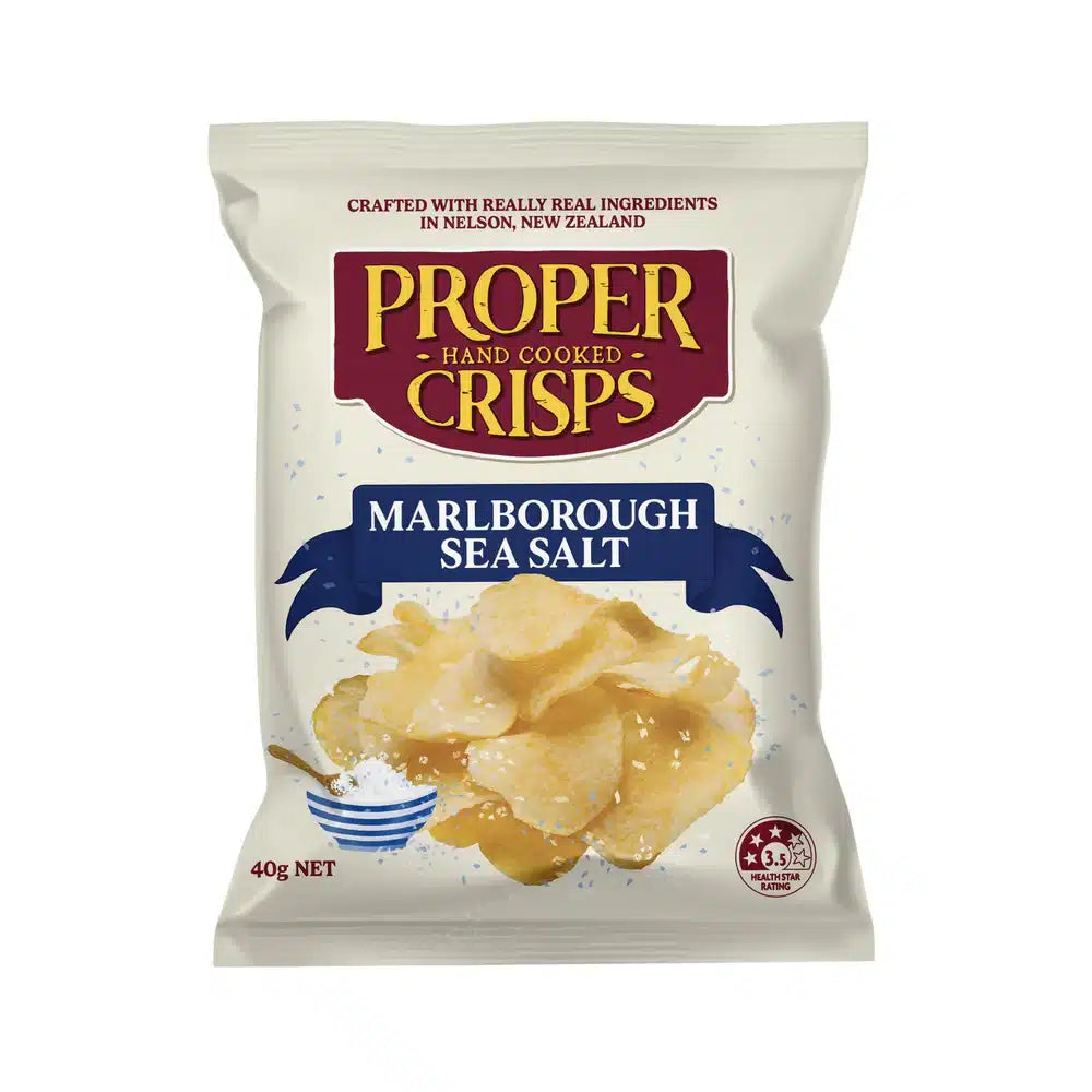 Sea Salt Chips 40g Proper Crisps