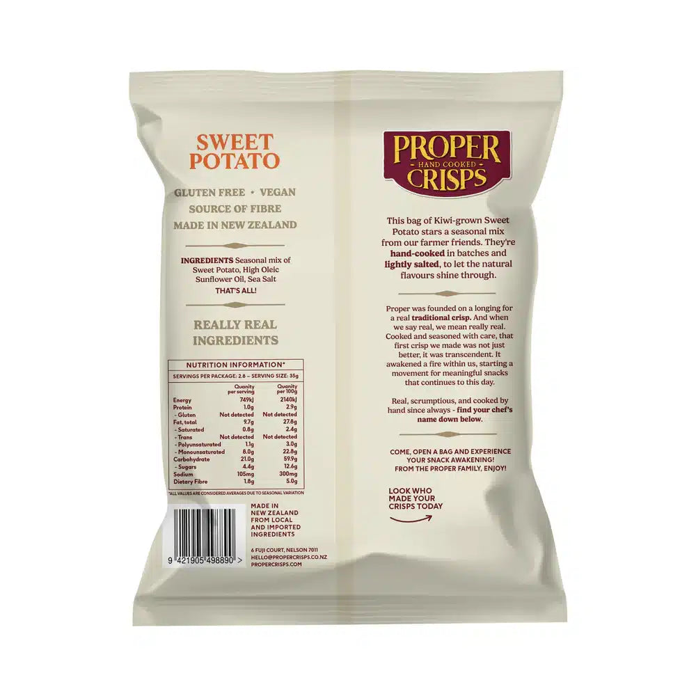 Sweet Potato 100g Proper Crisps