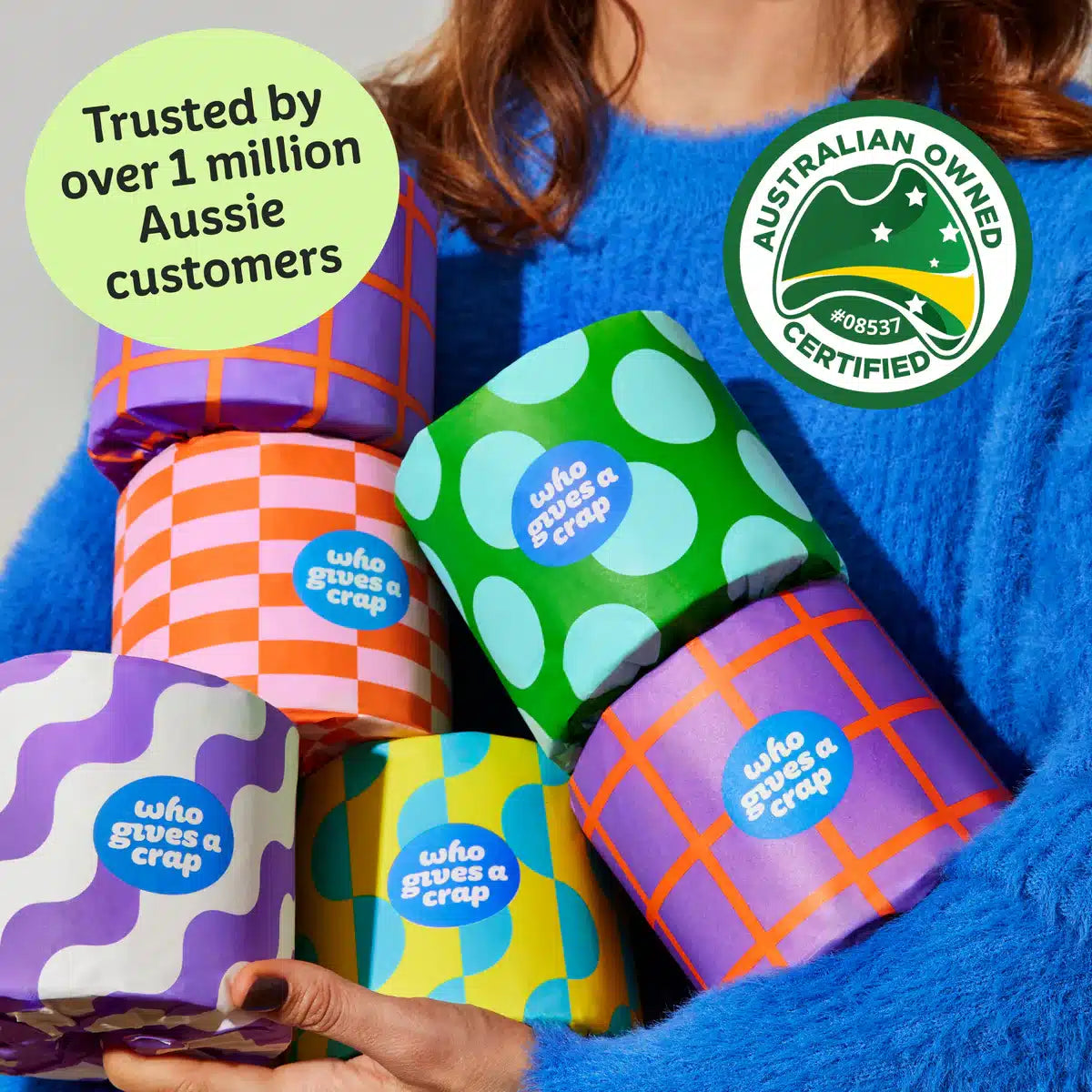 6 Pack Recycled Toilet Paper Who Gives A Crap