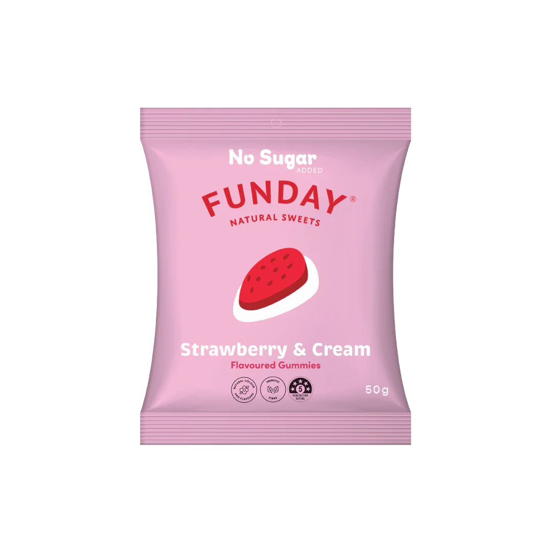 Strawberry & Cream 50g Funday