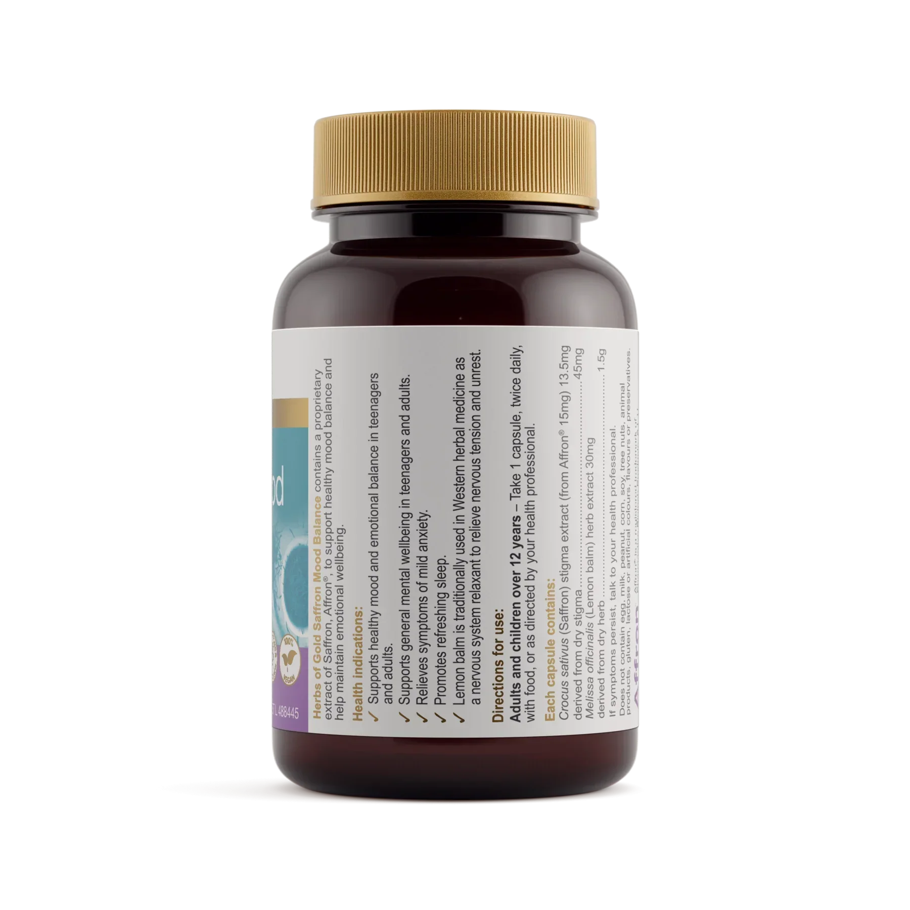 Saffron Mood Balance 60c Herbs of Gold